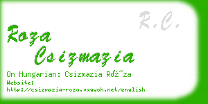 roza csizmazia business card